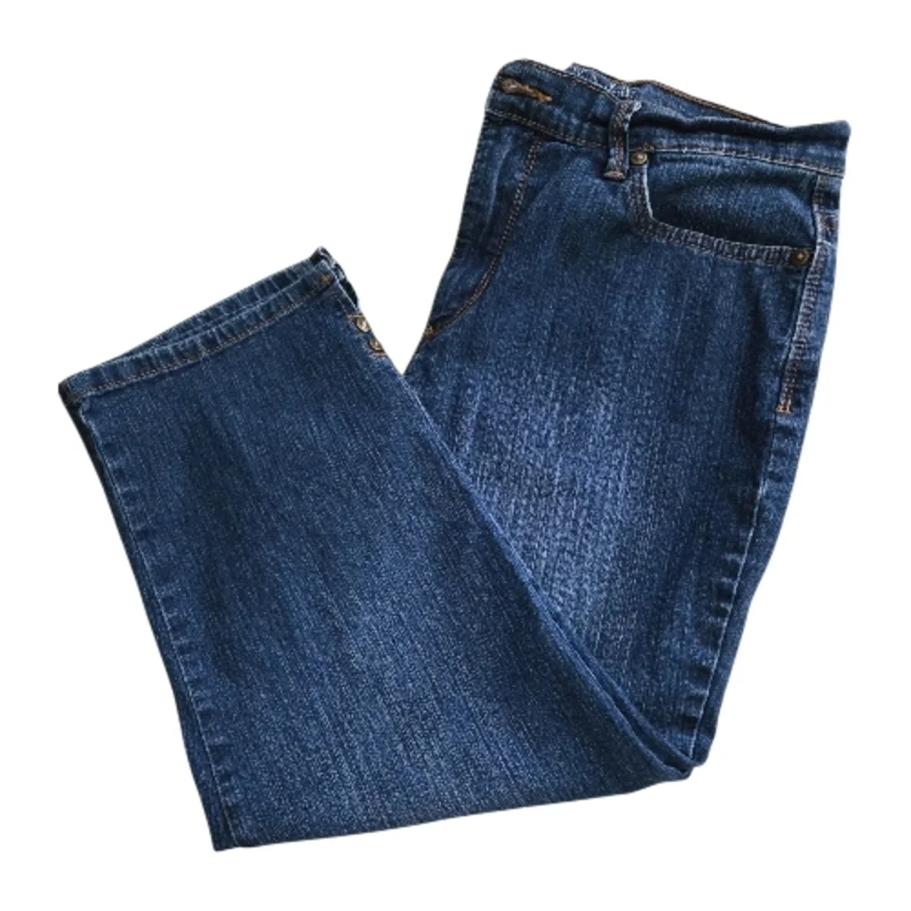 Gloria Vanderbilt Dark Blue Cropped Jeans SZ 6